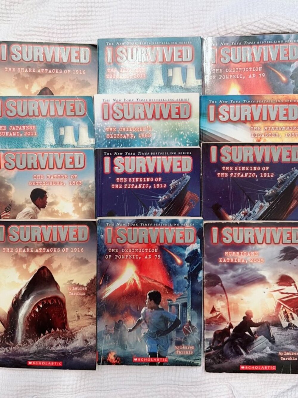 Lot Of 12 I Survived Book By Lauren Tarshis Scholastic Historic Fiction